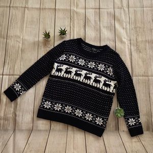 Blue and ivory POL sweater